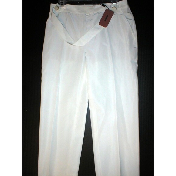 NWT Womens Missoni Slacks 8 Pants 44 Cream Tall 35" Designer Italy New Beige - Picture 2 of 6
